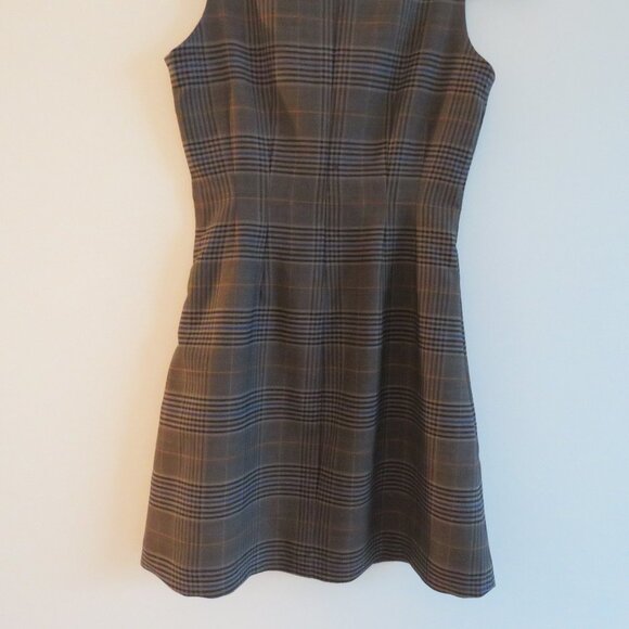 SEA NEW YORK Wool Blend Plaid Dark Academia Shift Dress Officecore - Size US 0 - Picture 13 of 16